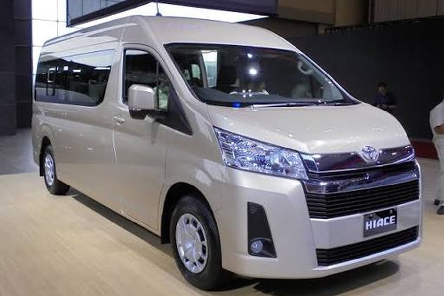 Toyota Hiace passenger van for airport transfers